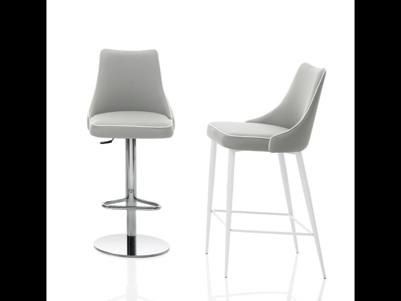 Bontempi Casa - Clara Gas adjustable stool (Premium Eco-leather) - Scossa