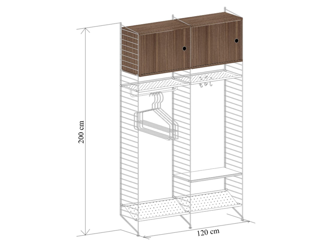 String - Wardrobe Shelving System 2 - Scossa