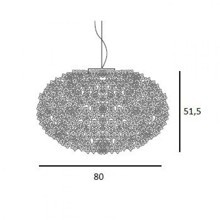 Kartell - Bloom Pendant (Large 80cm) - Scossa