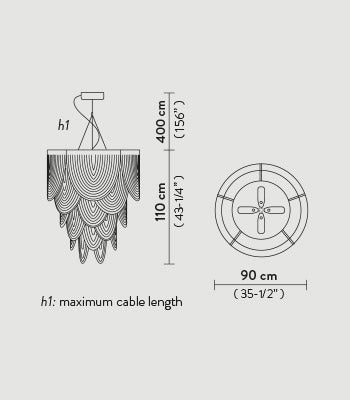 Slamp - Ceremony Suspension - Scossa