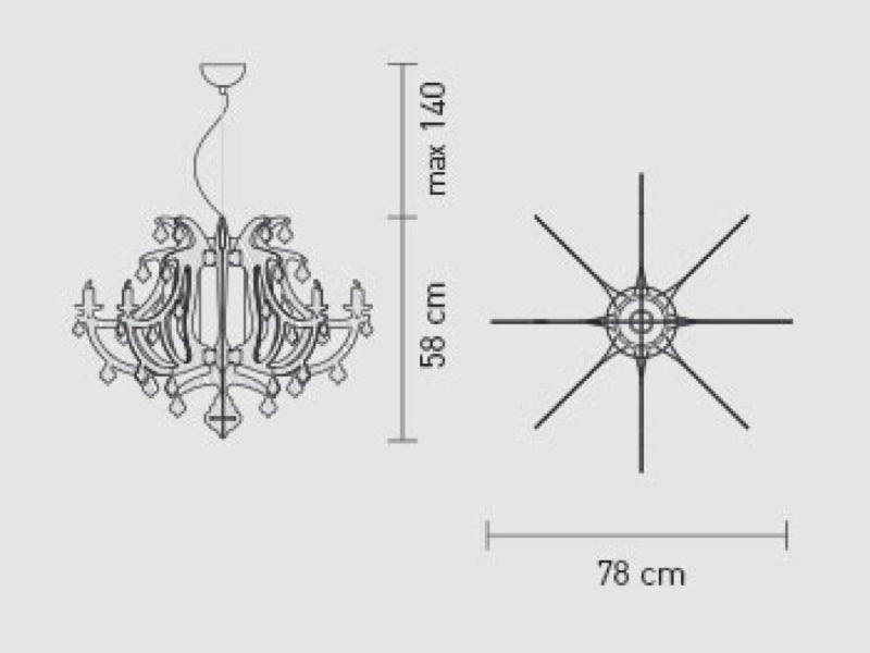 Slamp - Ginetta Prisma Suspension - Scossa