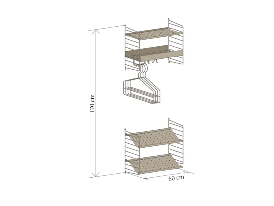 String - Hallway Shelving System 1