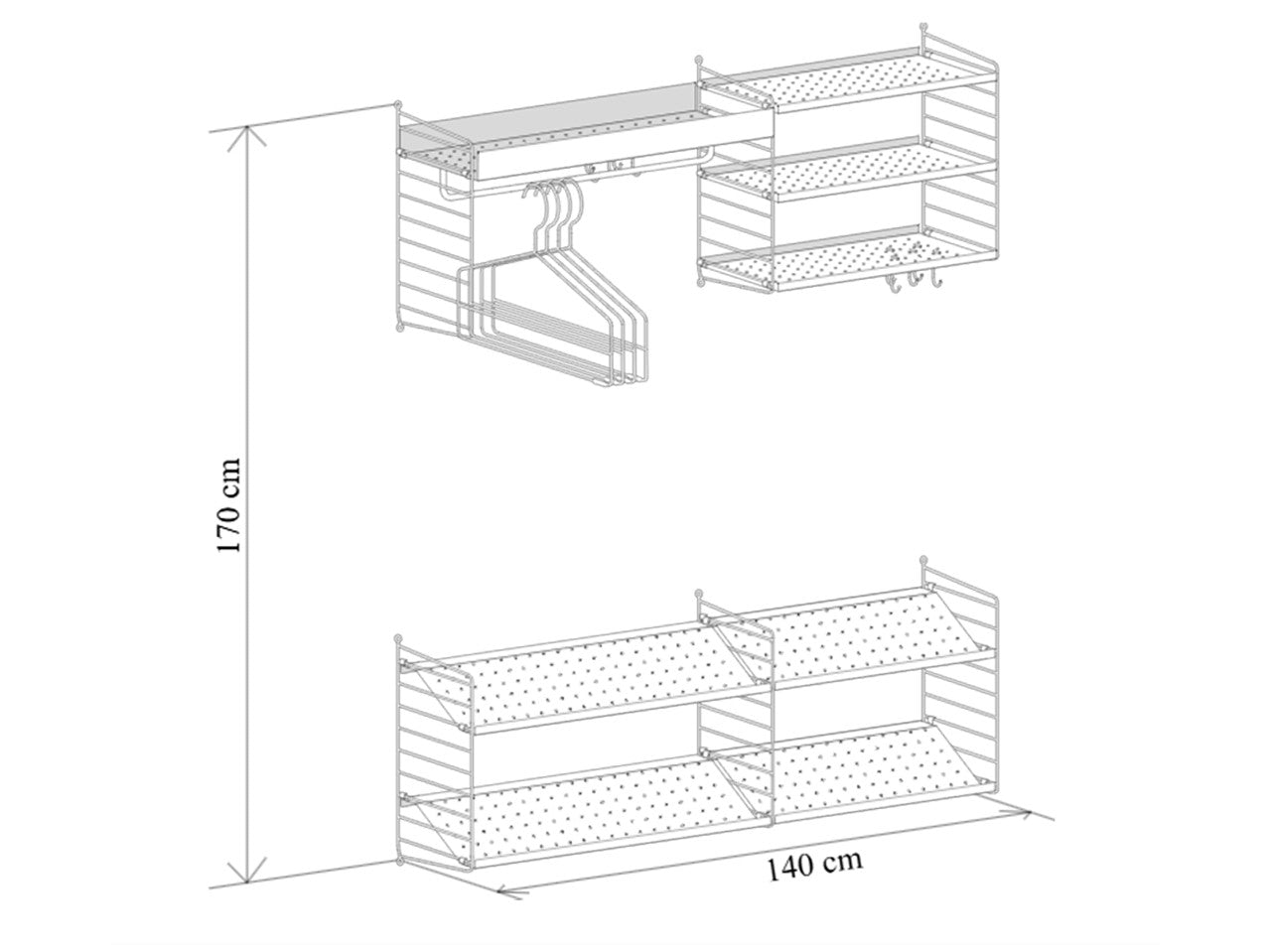 String - Hallway Shelving System 2 - Scossa