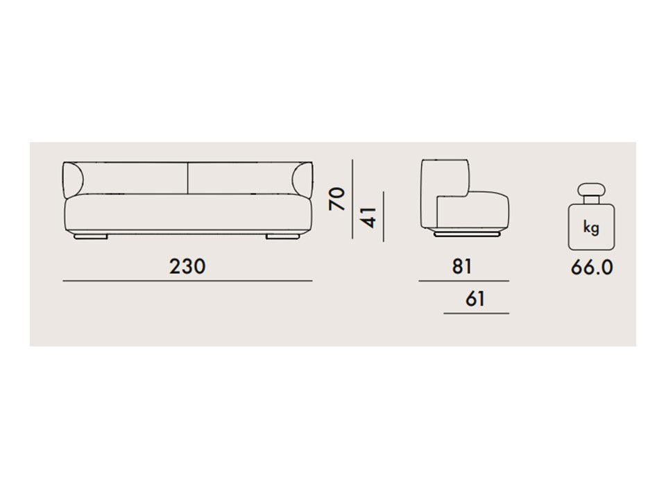 KARTELL - (A6281) K-WAITING SOFA