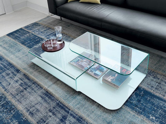 Sovet Italia - Hug Extralight Glass Top Coffee Table - Scossa