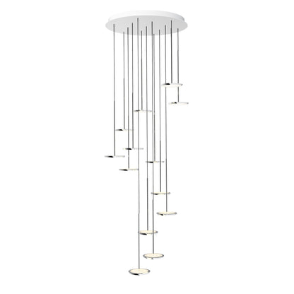 Sky Solo Chandelier - 13 pendant grouping