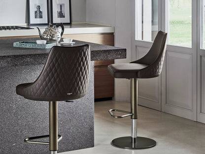 Bontempi Casa – Clara 40.69 Kitchen-Height Stool – Light & Warm Frames