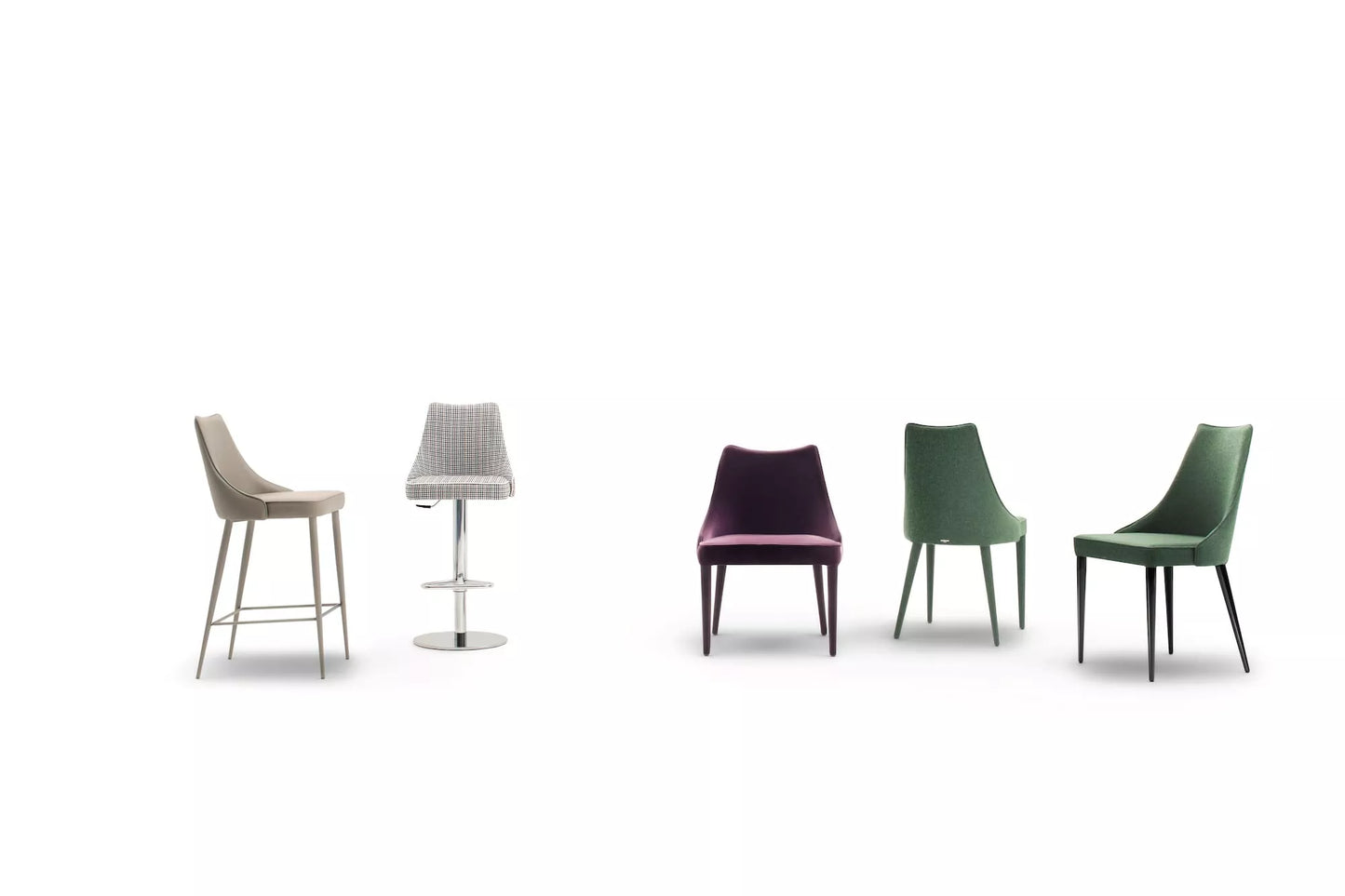 Bontempi Casa – Clara 40.69 Kitchen-Height Stool – Light & Warm Frames
