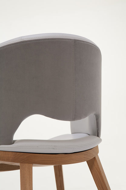 Peressini Casa - Fashion chair with Natural Walnut leg