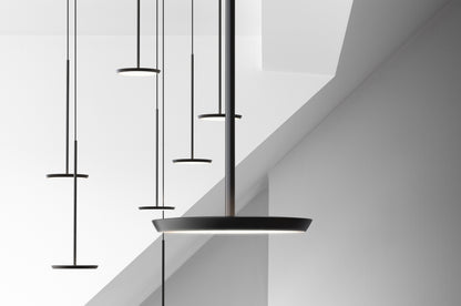 Sky Solo Black Chandelier - abstract architecture