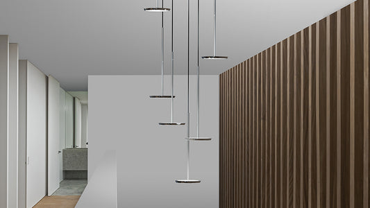 Sky Solo Pendant - Polished Aluminium environmental