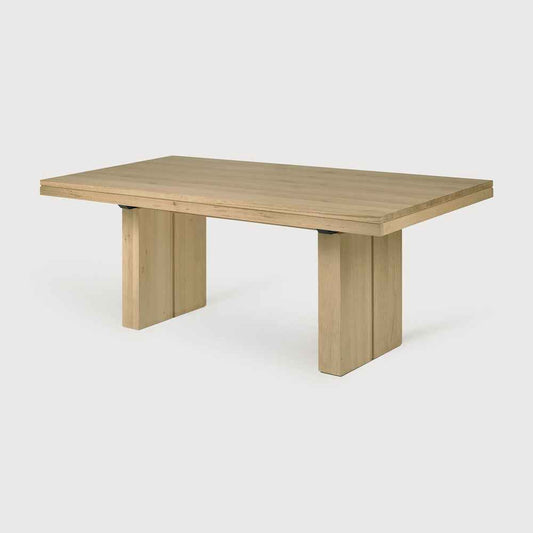 Ethnicraft - Double Oak or Teak extending dining table