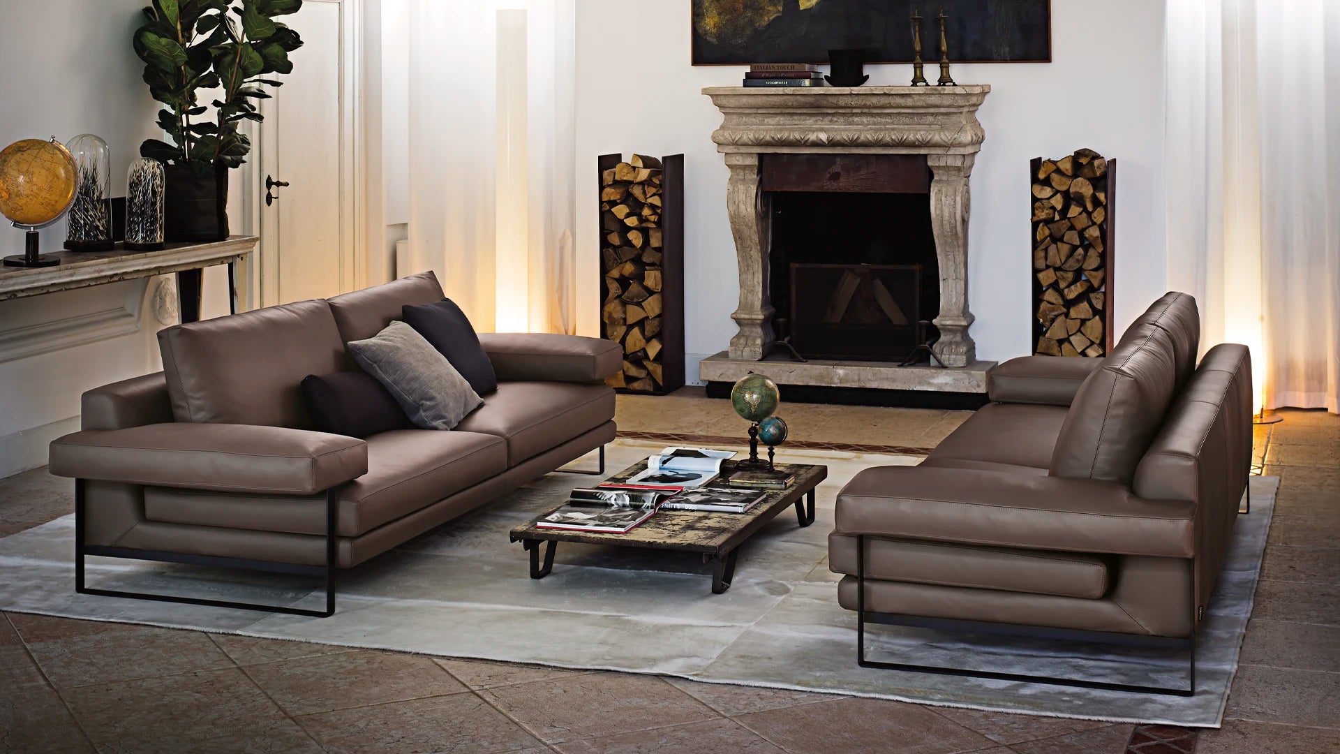 Arketipo - Ego 2 seater & Chaise (Total width 333cm)