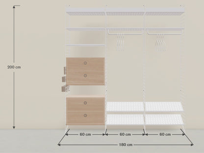 String – Wardrobe Shelving System 1