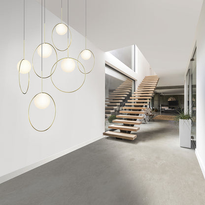 Bola Halo Pendant hallway environment