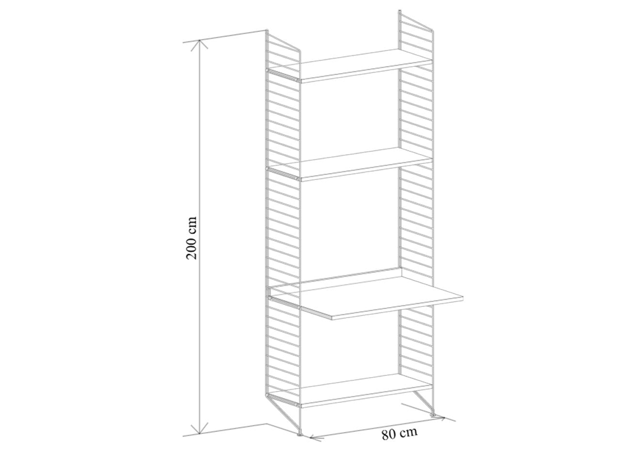 String - Home Office Shelving System 1 - Scossa