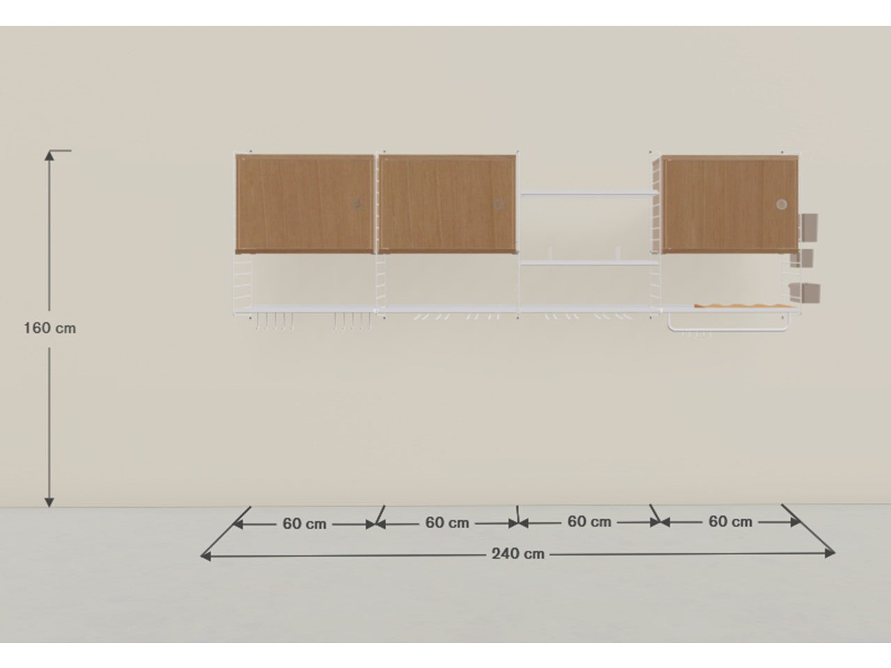 String - Kitchen Shelving System wall units
