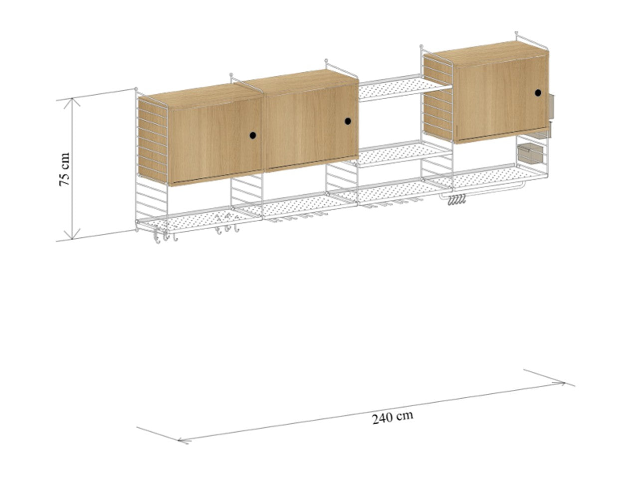 String - Kitchen Shelving System wall units