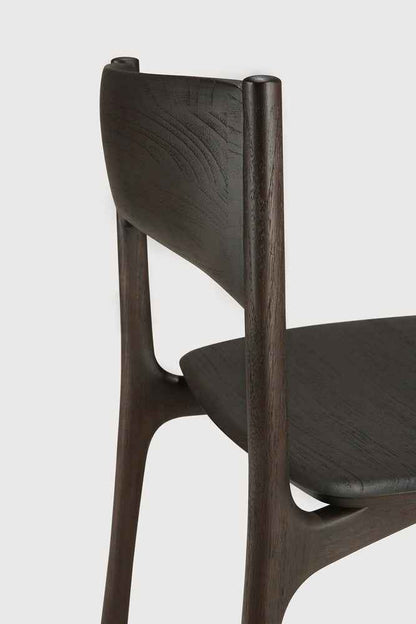 Ethnicraft - PI Varnished teak dark brown Dining Chair