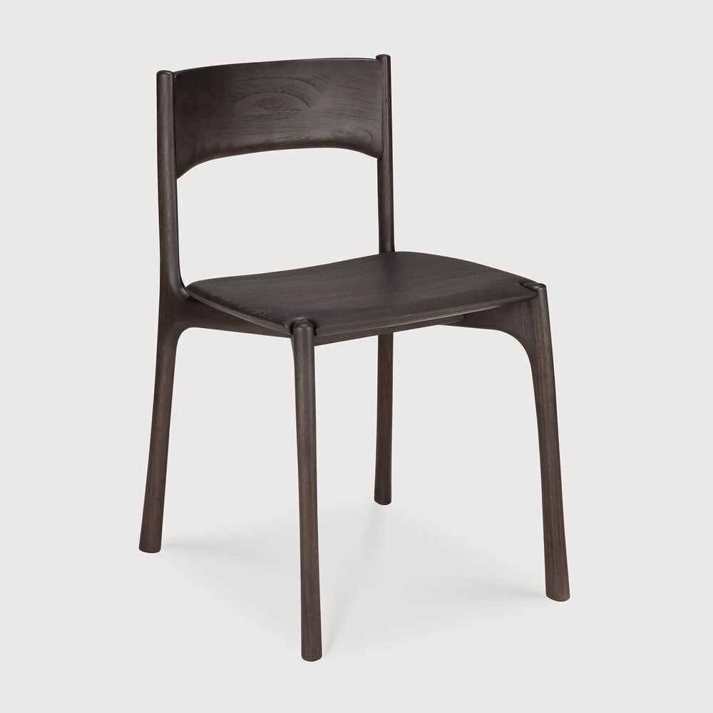 Ethnicraft - PI Varnished teak dark brown Dining Chair
