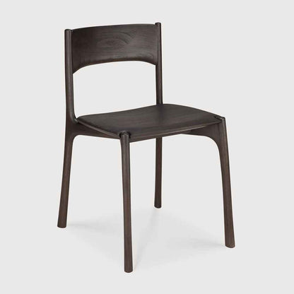 Ethnicraft - PI Varnished teak dark brown Dining Chair