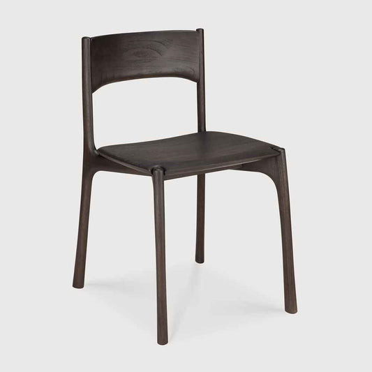 Ethnicraft - PI Varnished teak dark brown Dining Chair