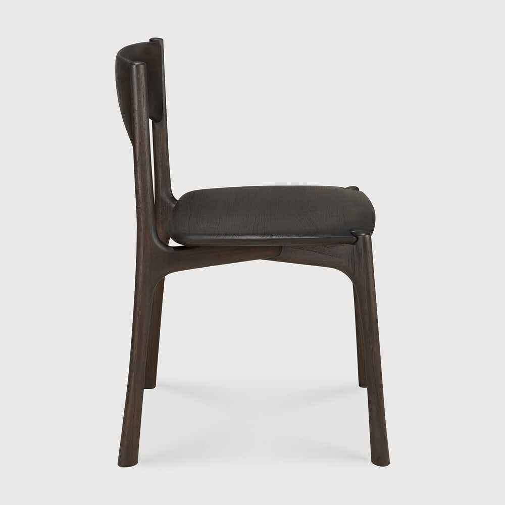 Ethnicraft - PI Varnished teak dark brown Dining Chair