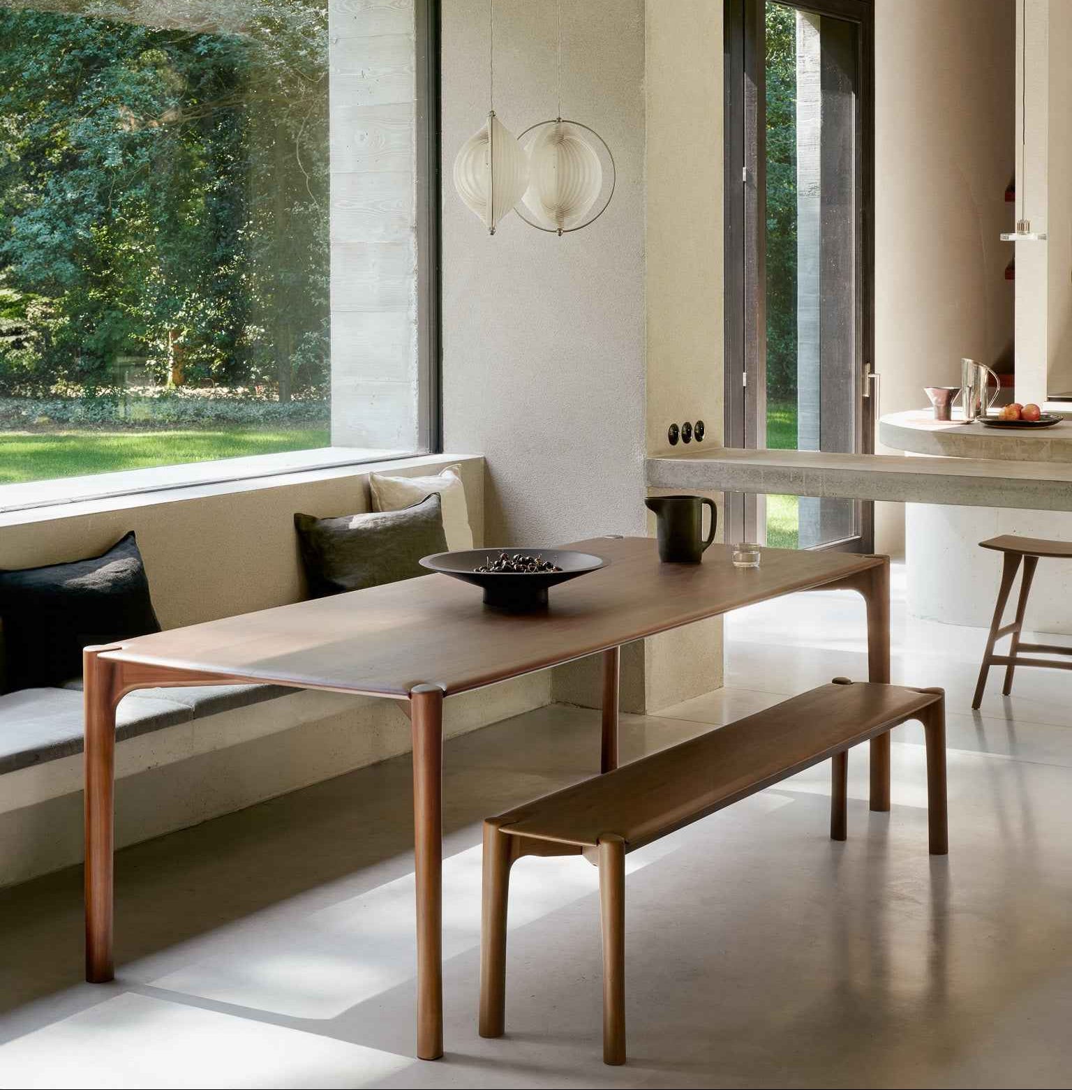 Ethnicraft - PI Varnished Teak Bench seat