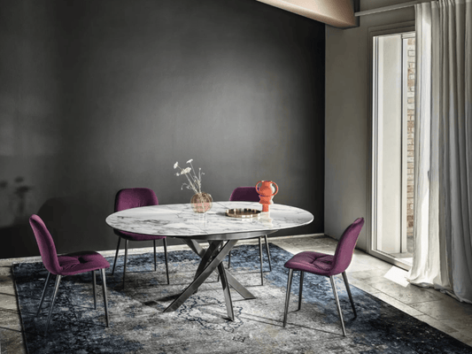 Bontempi Casa - Chantal Chair with metal legs - Scossa