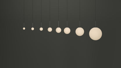 Bola Sphere Pendant size range 4 to 24 inch