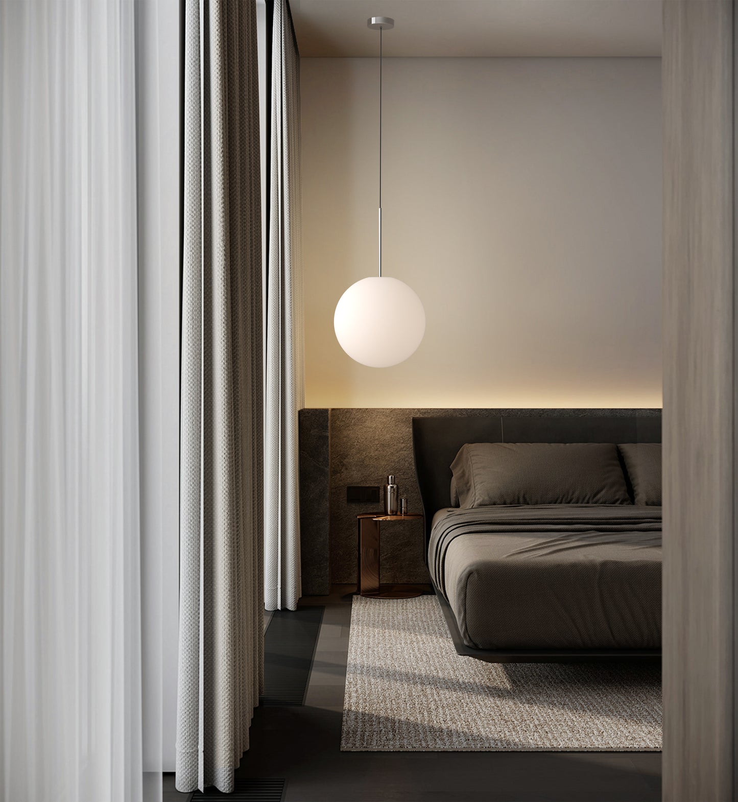 Bola Sphere Pendant 16 inch hotel single
