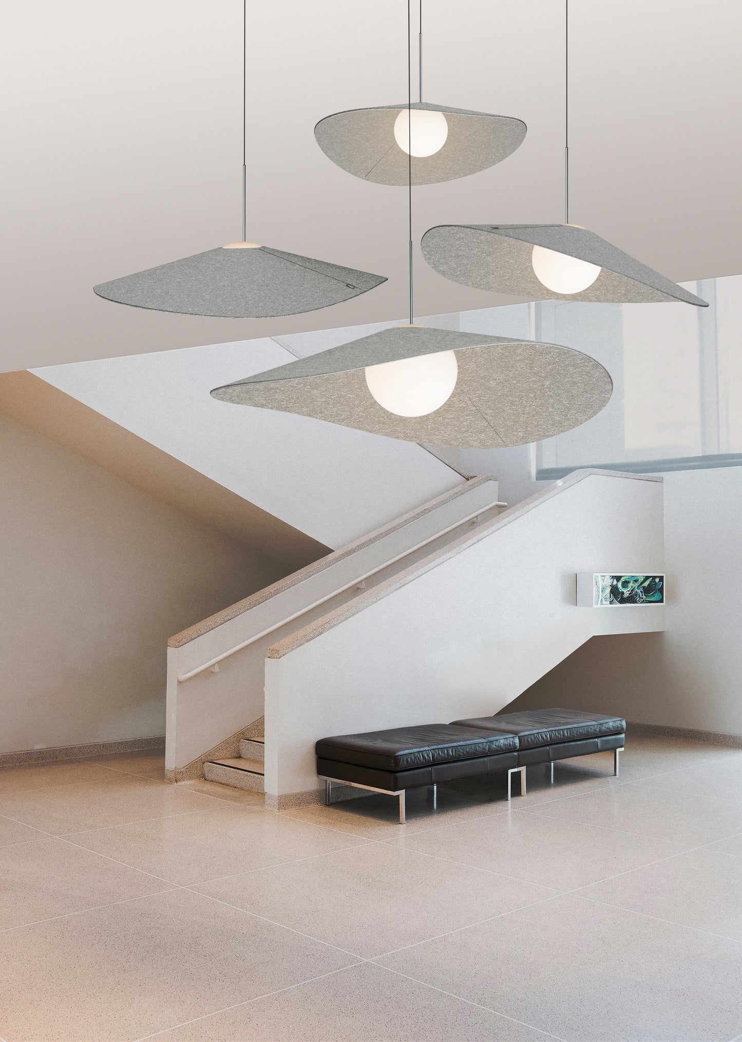 Bola Felt Pendant entryway
