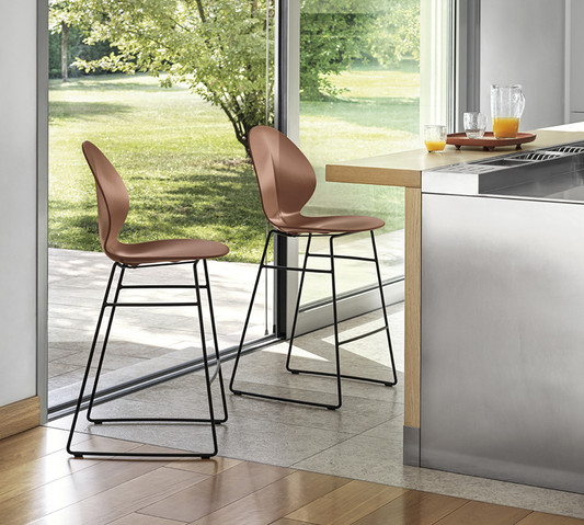 Calligaris - Basil Metal Frame Bar Stool - Scossa