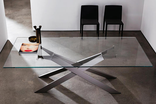 Sovet - Cross 240cm fixed Dining Table - Scossa
