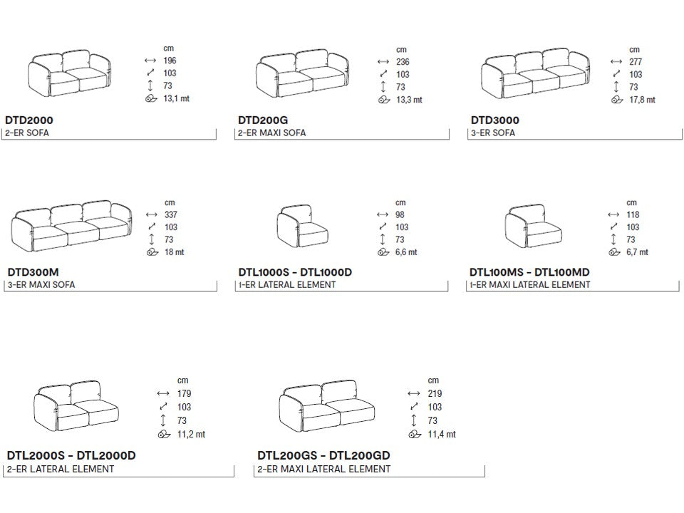 Calligaris - Ginza Modular Sofa - Scossa