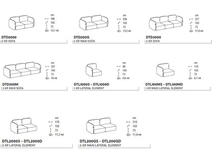 Calligaris - Ginza Modular Sofa - Scossa