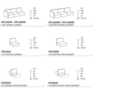 Calligaris - Ginza Modular Sofa - Scossa
