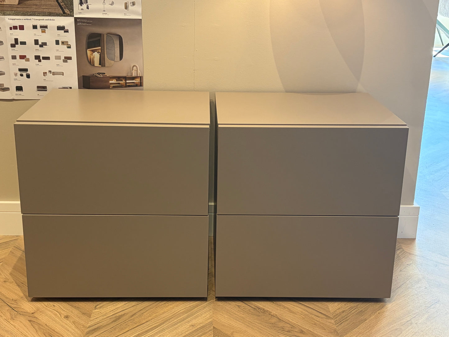 Pianca - Spazio 2-drawer bedsides (Clearance)