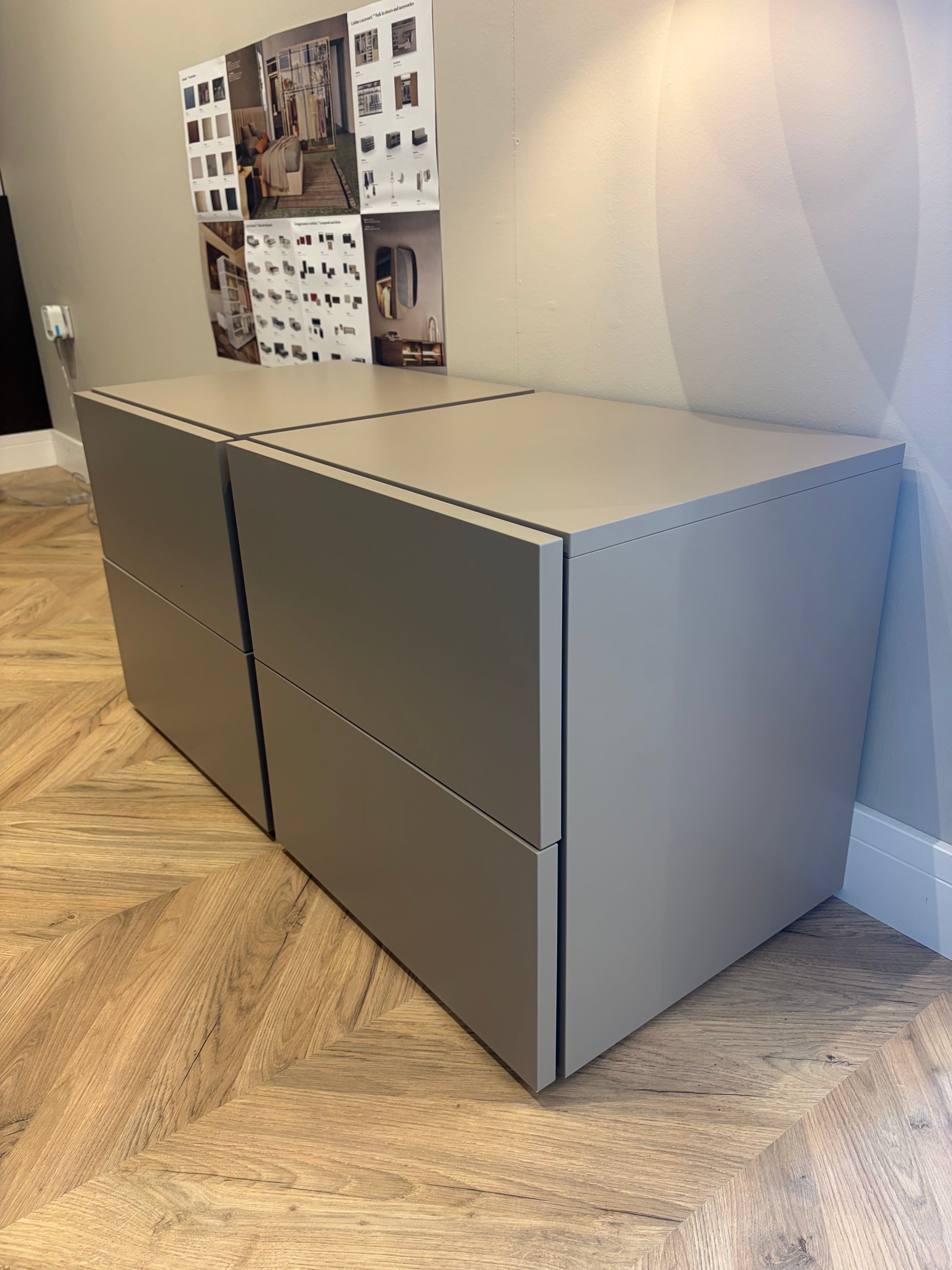 Pianca - Spazio 2-drawer bedsides (Clearance)