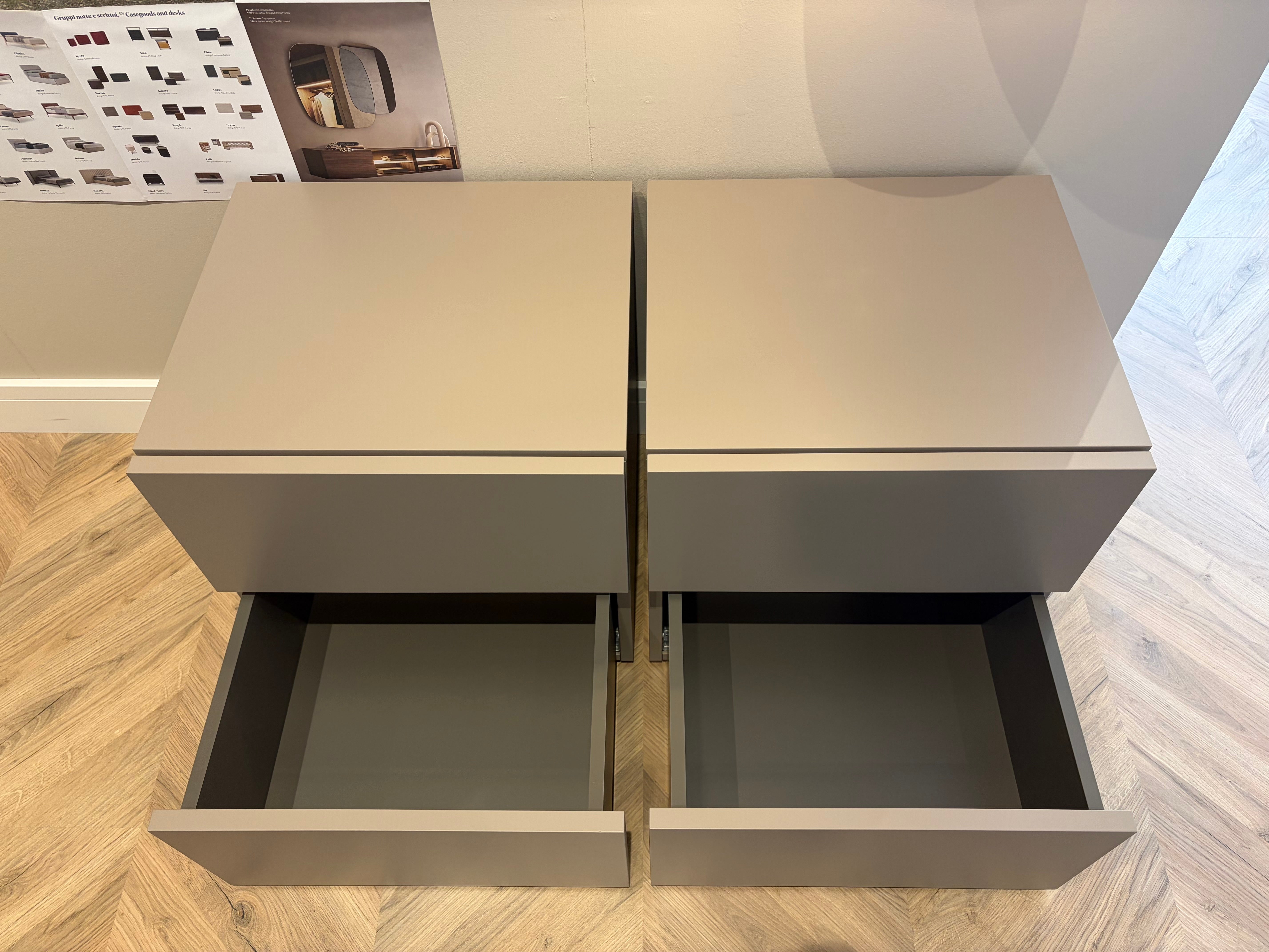 Pianca - Spazio 2-drawer bedsides (Clearance)