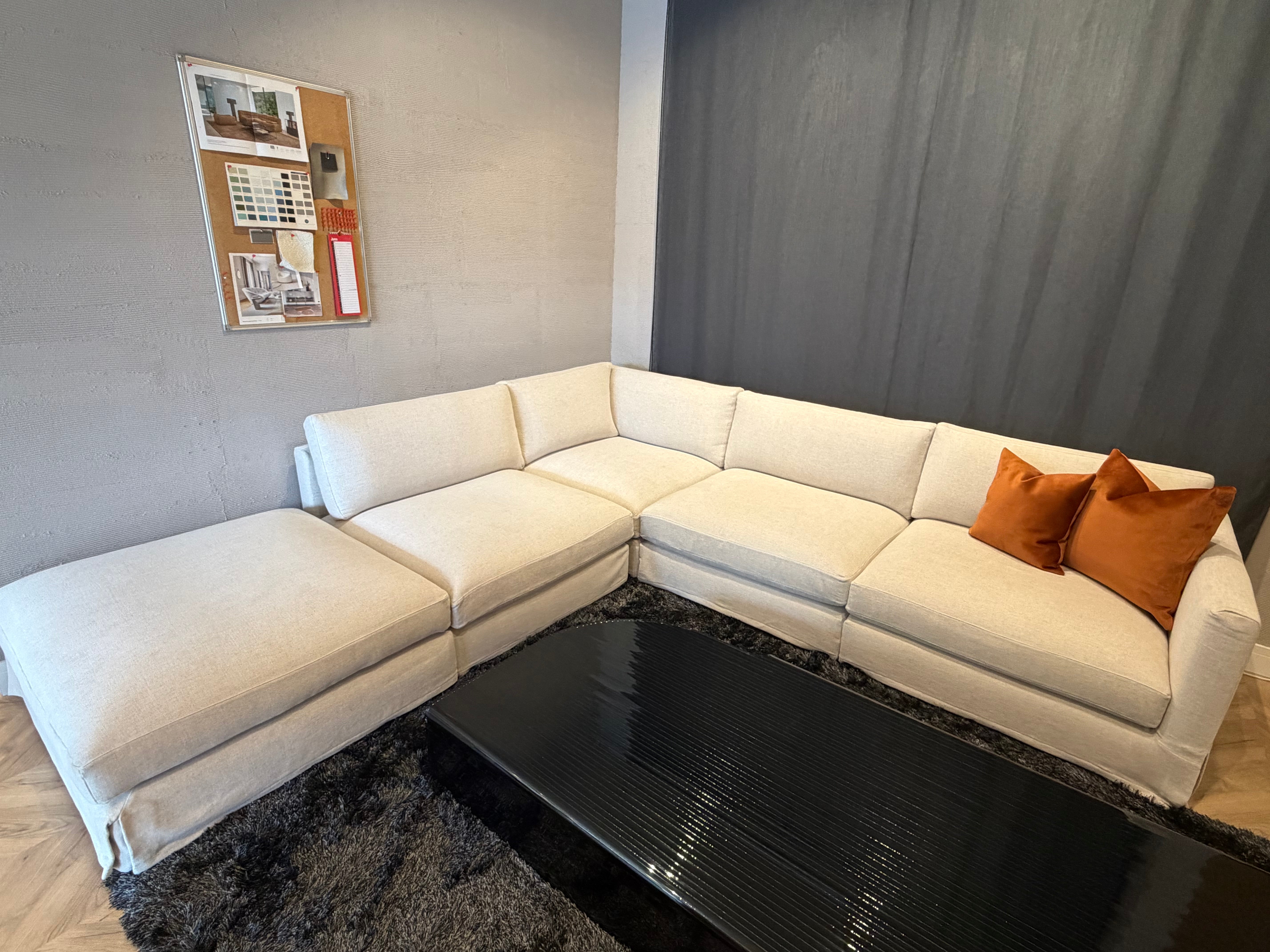 Contempo - Modular corner sofa with pouf (Clearance)