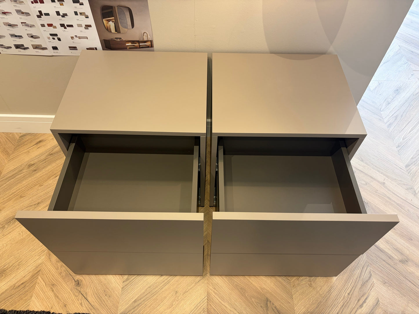 Pianca - Spazio 2-drawer bedsides (Clearance)