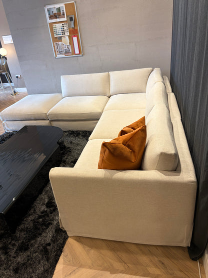 Contempo - Modular corner sofa with pouf (Clearance)