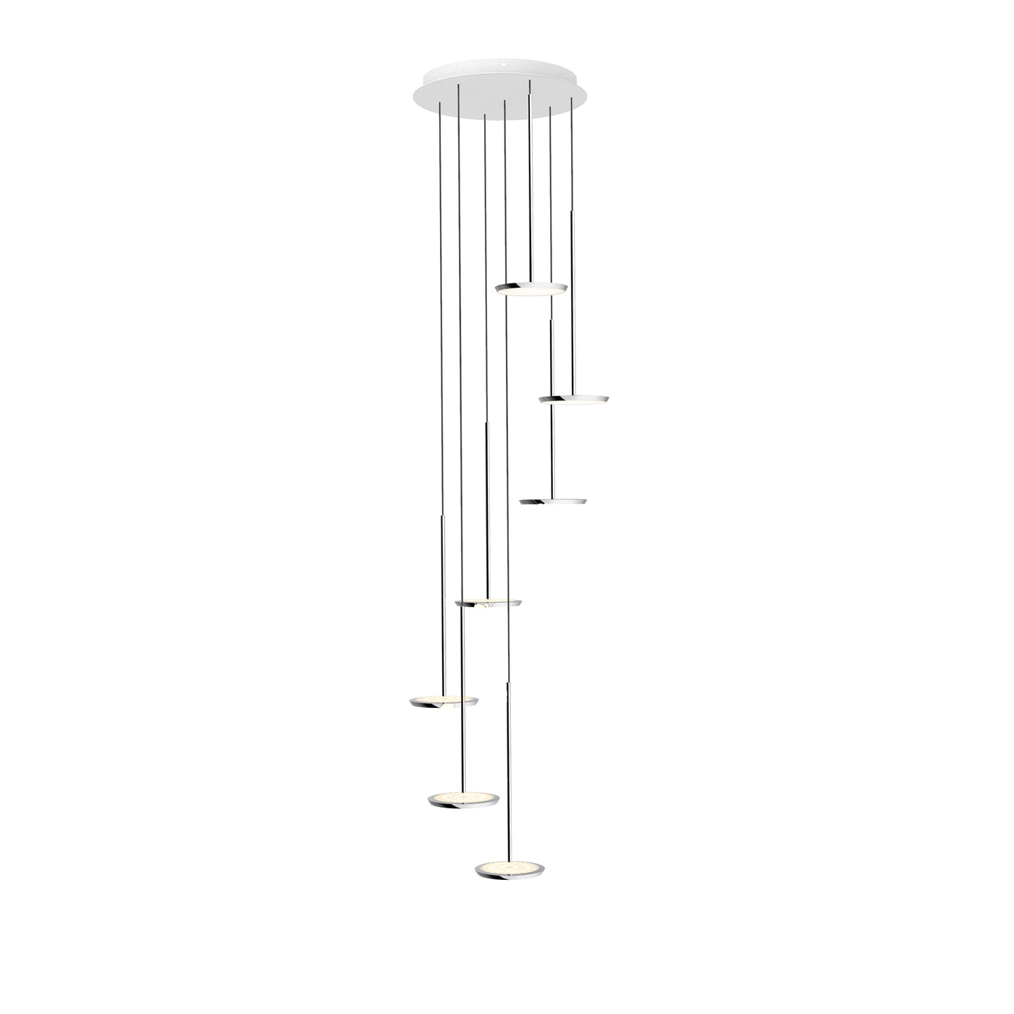 Sky Solo Chandelier - 7 pendant grouping