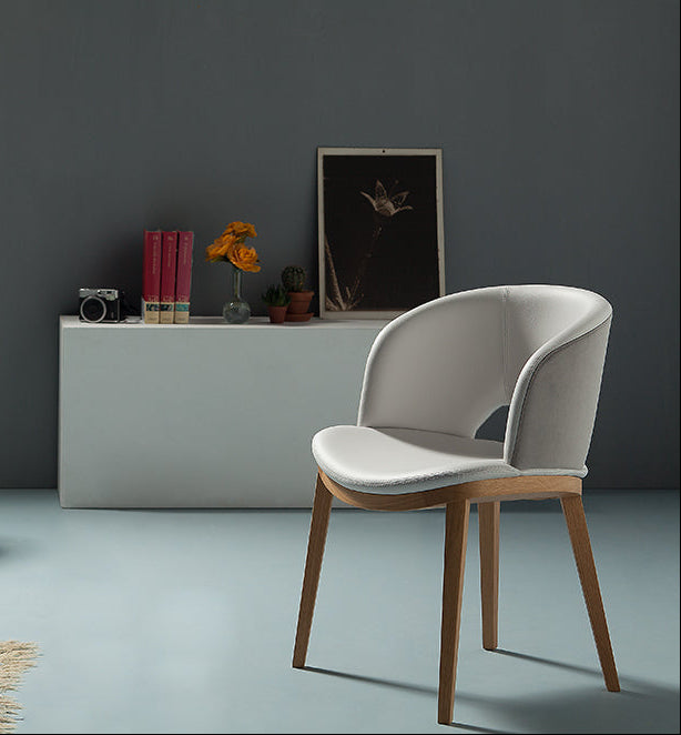 Peressini Casa - Fashion chair with Natural Walnut leg