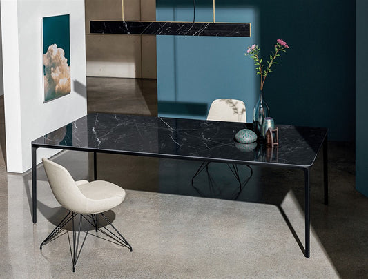 Sovet italia – Slim Rectangular fixed dining table