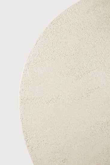 Ethnicraft Elements Coffee Table - Microcement Off White - Round