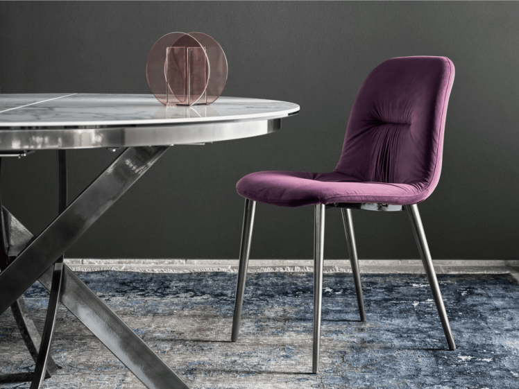 Bontempi Casa - Chantal Chair with metal legs