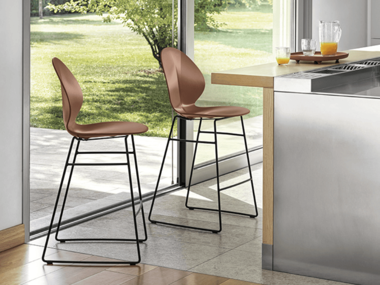 Calligaris - Basil Metal Frame Bar Stool