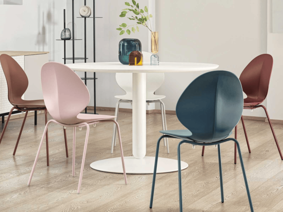 Calligaris - Basil Metal Leg Dining Chair